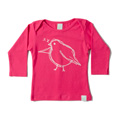 Minti Baby Envelope Tee Chubby Bird Hot Pink